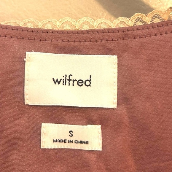 Aritzia Wilfred Mademoiselle Satin Longsleeve Dress - Picture 11 of 16